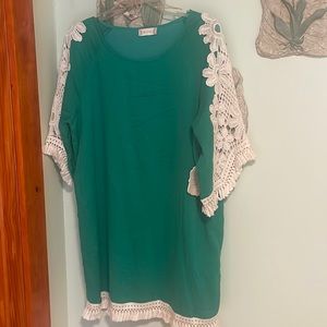 Cutest green boho tunic/dress